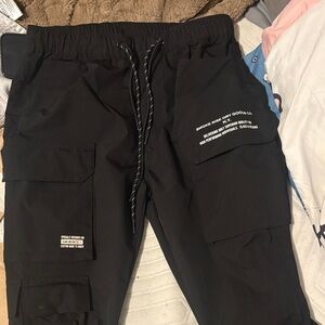 Fashion Nova Black Cargo Pants